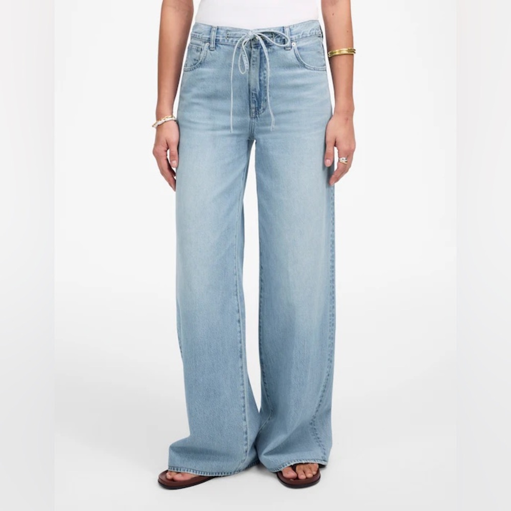 NWT Madewell Superwide-Leg Jeans: Airy Denim Edition size 29